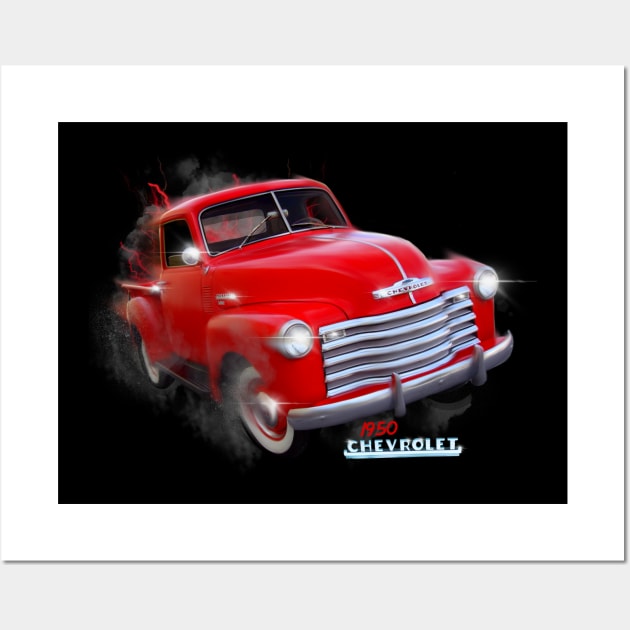 1950s chevie pickup classic Wall Art by MotorManiac